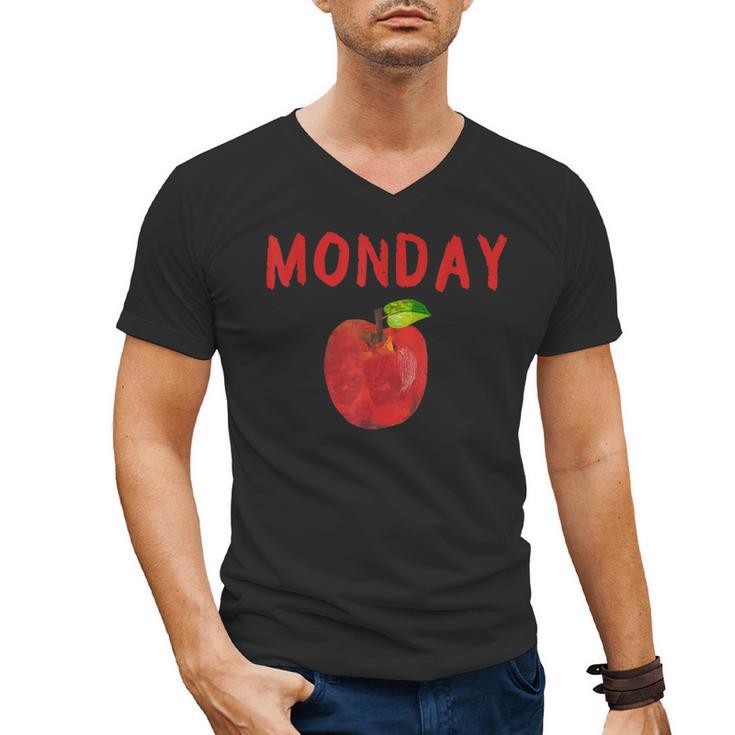 Caterpillar Friday Fruit Kindergarten Teacher Men Women Kids Men's V-Neck T-Shirt