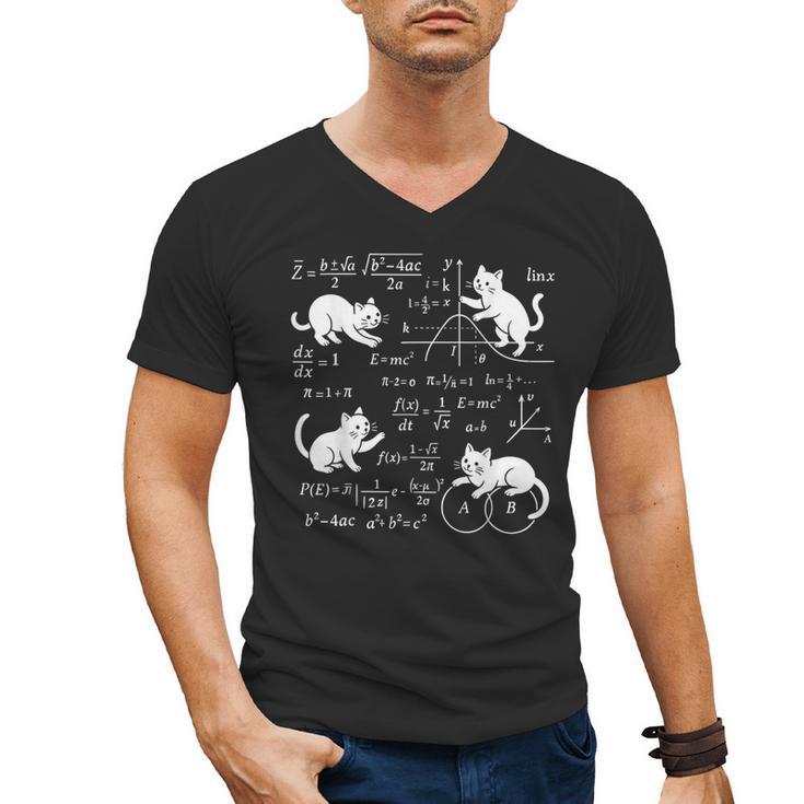 Cats And Math Lover Cat Lover Science Teacher Student Men's V-Neck T-Shirt, Science Teacher Gifts, trending gift Cats And Math Lover Cat Lover Science Teacher Student Men's V-Neck T-Shirt, Science Teacher Gifts, trending gift