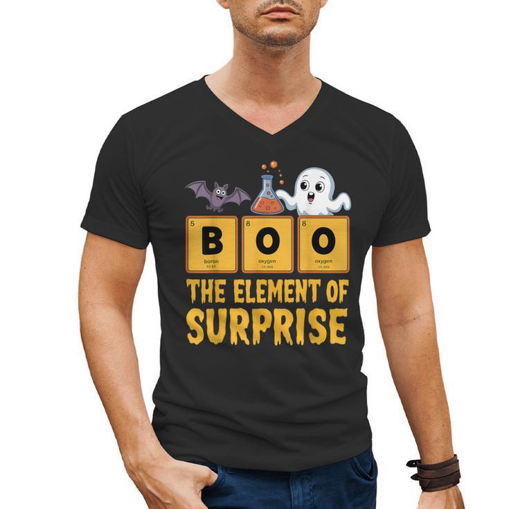 Chemistry Boo The Element Of Surprise Science Teacher Men's V-Neck T-Shirt