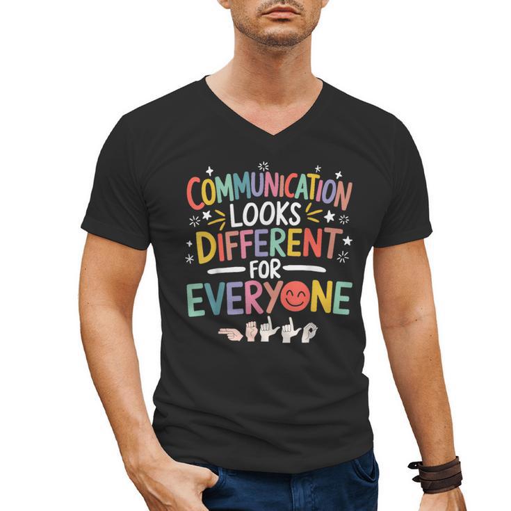 Communication ASL Teacher Deaf People ASL Interpreter Men's V-Neck T-Shirt, trending gift Communication ASL Teacher Deaf People ASL Interpreter Men's V-Neck T-Shirt, trending gift