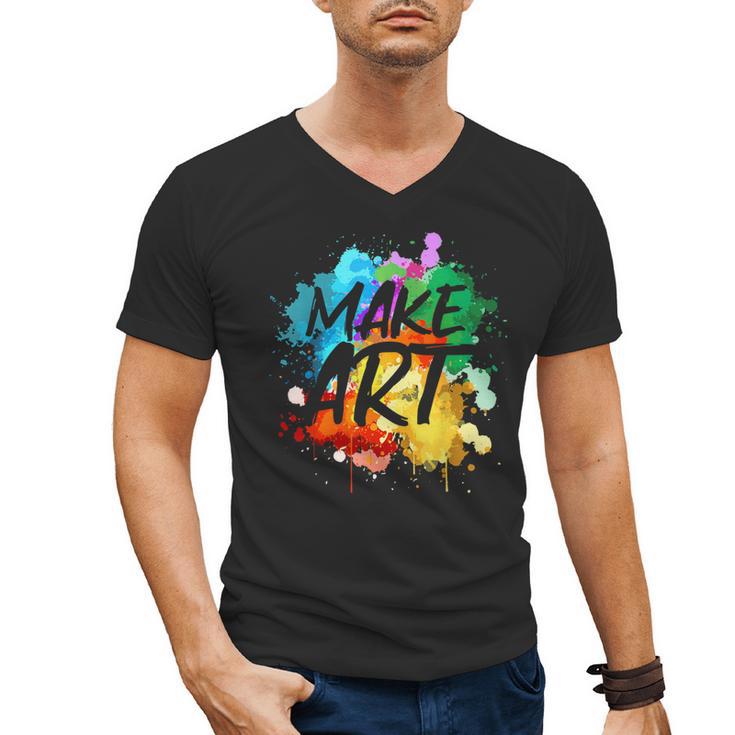 Cool Art For Men Women Artist Teacher Painter Artists Paint Men's V-Neck T-Shirt