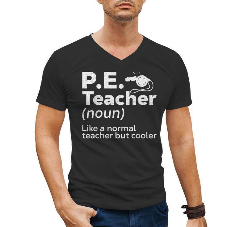 Cool PE Teacher Art For Men Women Physical Education Teacher Men's V-Neck T-Shirt