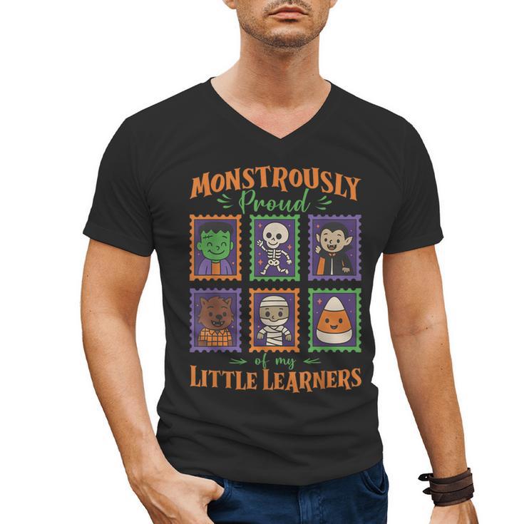 Cute Halloween Teacher Men's V-Neck T-Shirt