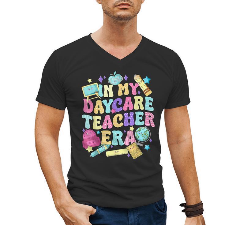 In My Daycare Teacher Era Daycare Provider Kids Men's V-Neck T-Shirt