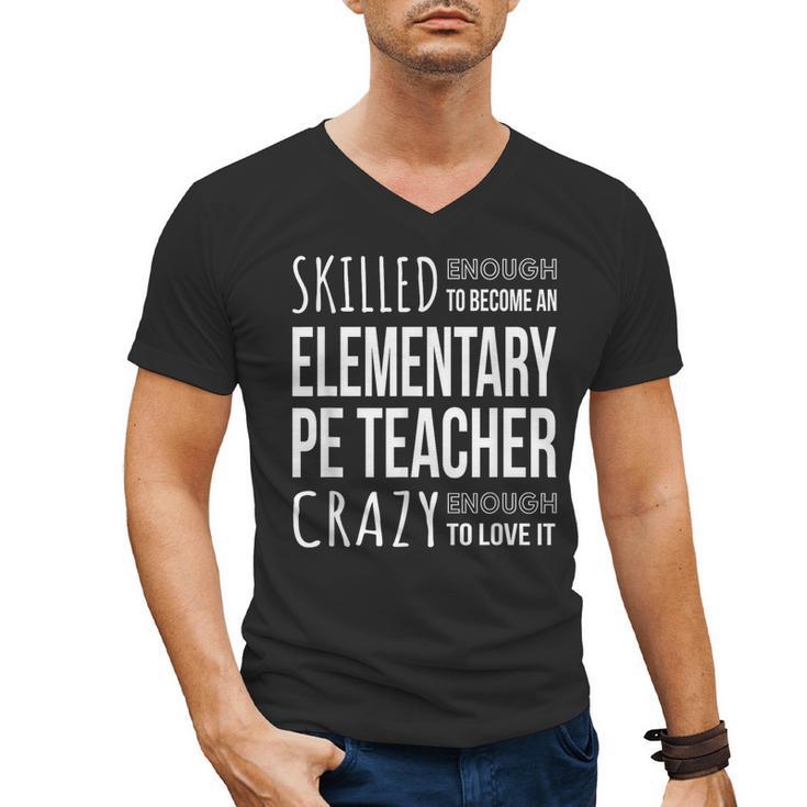 Elementary PE Teacher Tshirt Appreciation Men's V-Neck T-Shirt