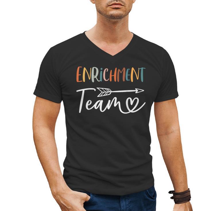 Enrichment Team Enrichment Coordinator Teacher Squad Men's V-Neck T-Shirt
