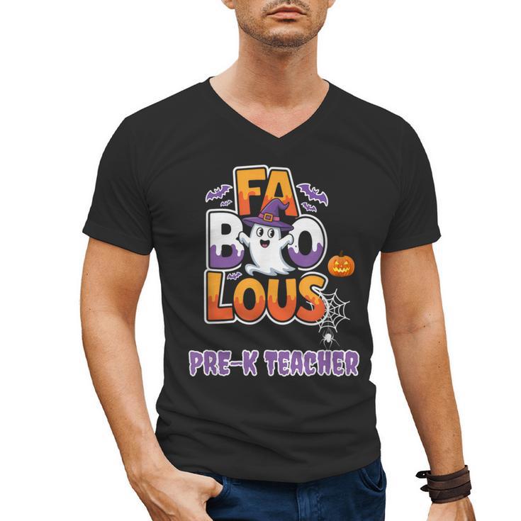 Fabulous Pre-K Teacher Halloween Costume Classroom Outfit Men's V-Neck T-Shirt