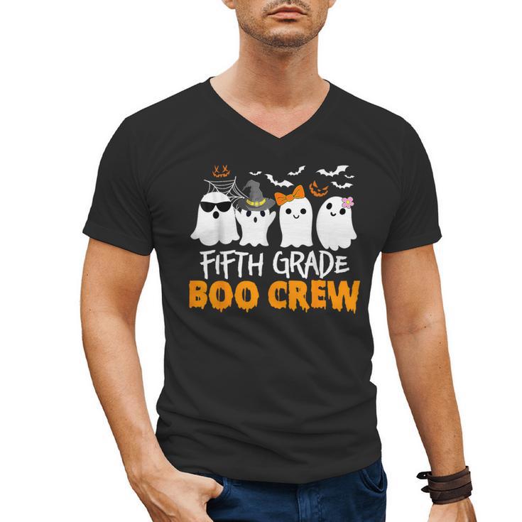 Fifth Grade Boo Crew Halloween Teacher Costume Men's V-Neck T-Shirt
