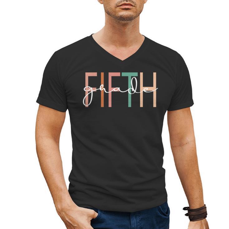 Fifth Grade Girls Boys Teacher Team 5th Grade Squad Men's V-Neck T-Shirt