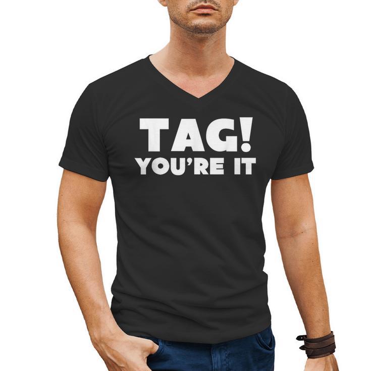 Fun Summer Tag You'Re It Teacher Vacation T-Shirt For Men Women Girls Kids Men's V-Neck T-Shirt