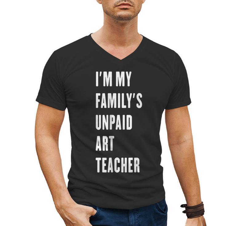 Funny Art Teacher Men's V-Neck T-Shirt