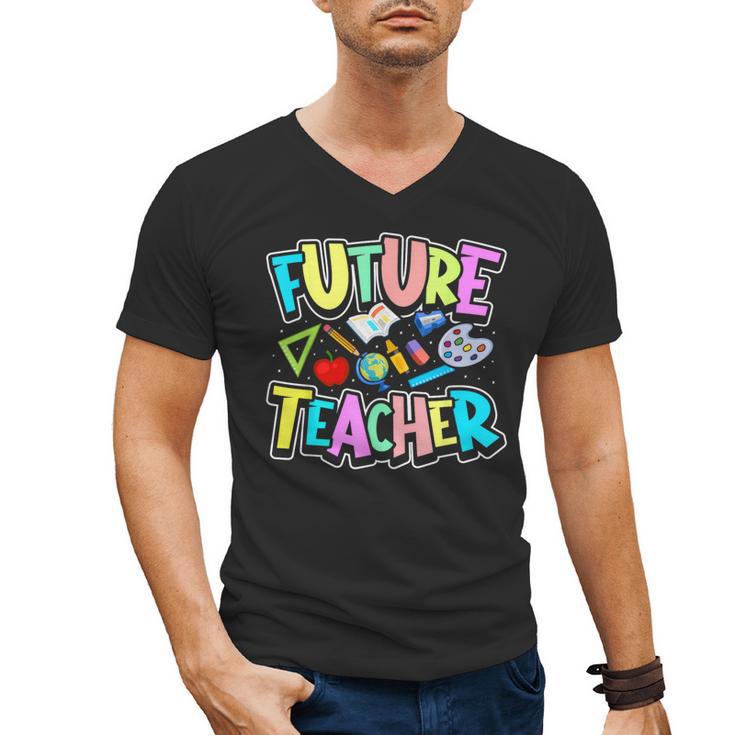 Future Teacher Kid's Career Men's V-Neck T-Shirt