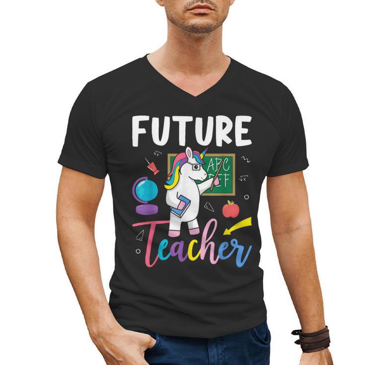 Future Teacher School Teacher Female Men's V-Neck T-Shirt