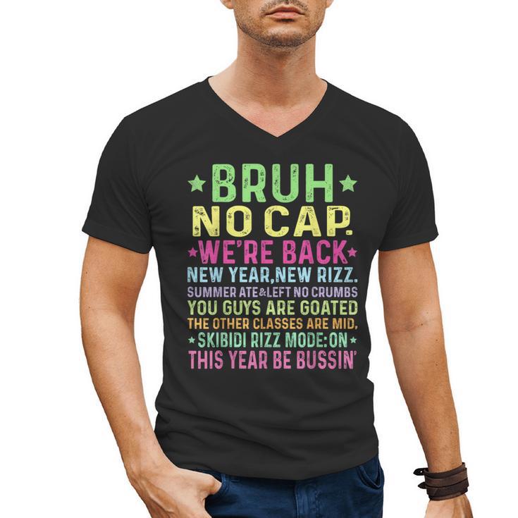 Gen A Slang Teachers Happy 1st Day Of School 2025 Students Men's V-Neck T-Shirt