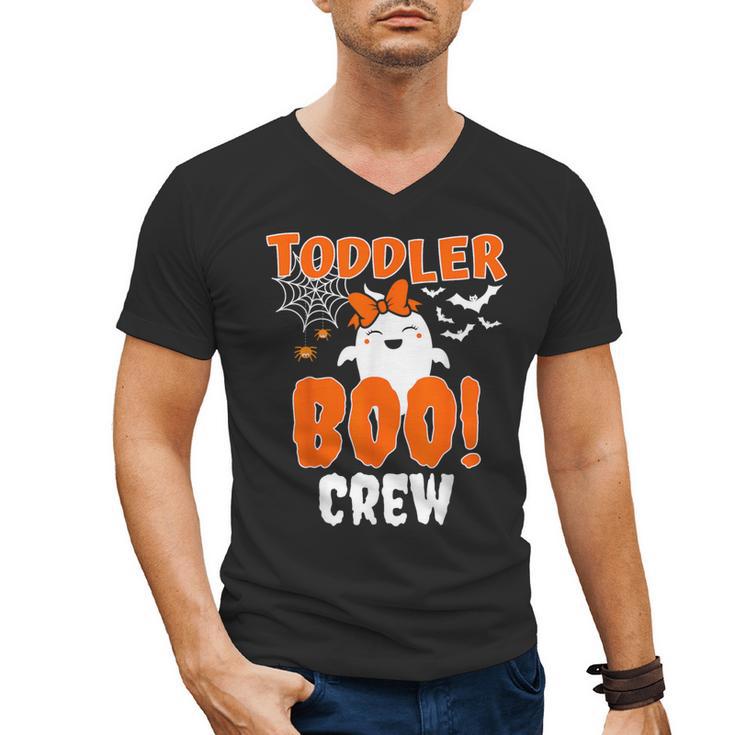 Girl Toddler Boo Crew Daycare Teacher Halloween Party Men's V-Neck T-Shirt