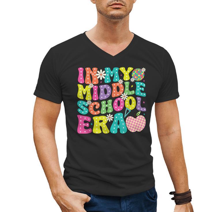 Groovy In My Middle School Era Back To School Teacher Men's V-Neck T-Shirt
