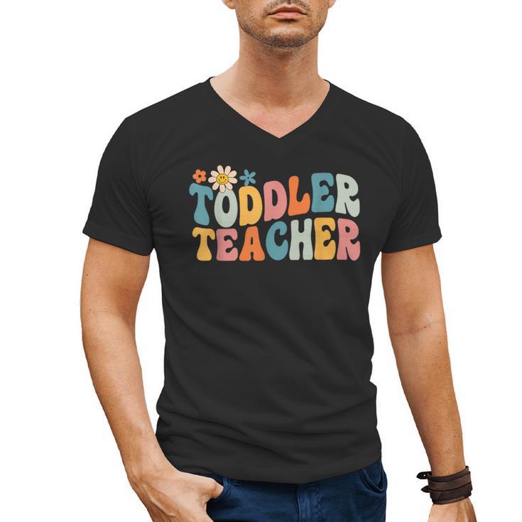 Groovy Toddler Teacher Appreciation Back To School Men's V-Neck T-Shirt