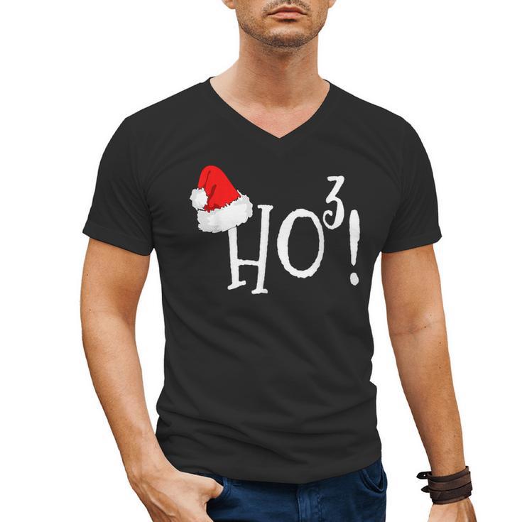 Ho Cubed Shirt Math Teacher Xmas For Men Women Kids Men's V-Neck T-Shirt