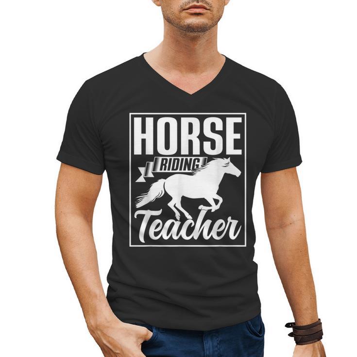 Horse Riding Teacher Rider Lover Equestrian Men Women Kids Men's V-Neck T-Shirt