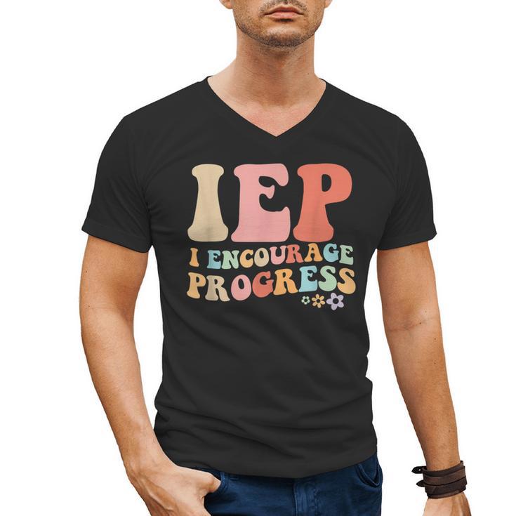 IEP I Encourage Progress Special Education Teacher Graphics Men's V-Neck T-Shirt, trending gift IEP I Encourage Progress Special Education Teacher Graphics Men's V-Neck T-Shirt, trending gift