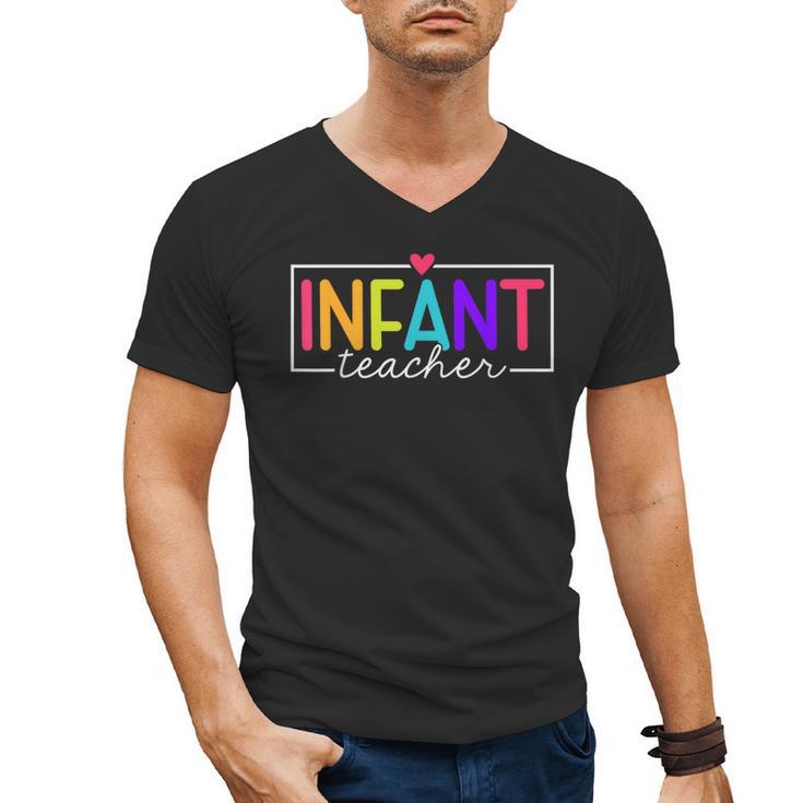 Infant Teacher Daycare Provider Childcare Teacher Men's V-Neck T-Shirt