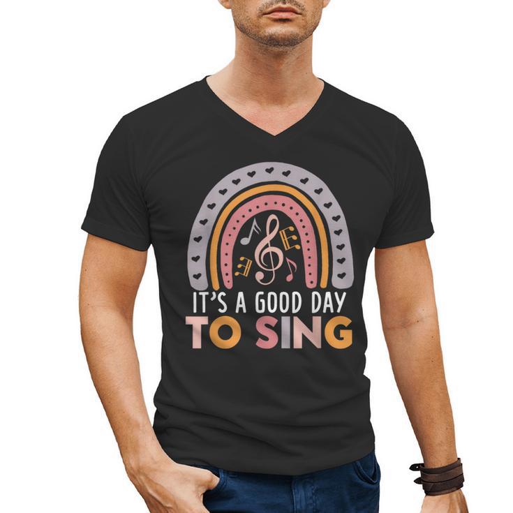 It's A Good Day To Sing Back To School Music Teacher Men's V-Neck T-Shirt