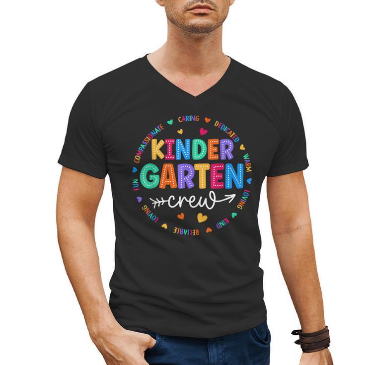 Kindergarten Crew Back To School Kindergarten Teacher Kids Men's V-Neck T-Shirt