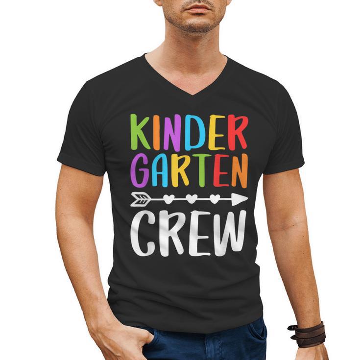 Kindergarten Crew Shirt Kinder Crew Teacher Boy Girl Men's V-Neck T-Shirt