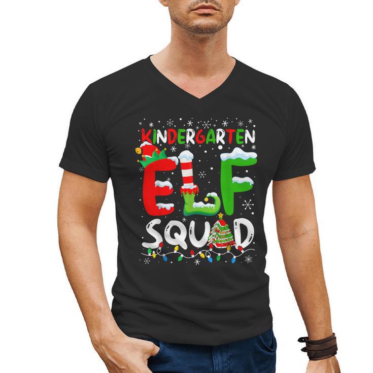 Kindergarten ELF Squad Christmas ELF Student Teacher Men Women Kids Men's V-Neck T-Shirt