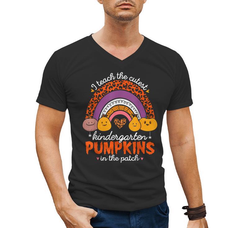 Kindergarten Teacher Pumpkin Patch Cute Men's V-Neck T-Shirt