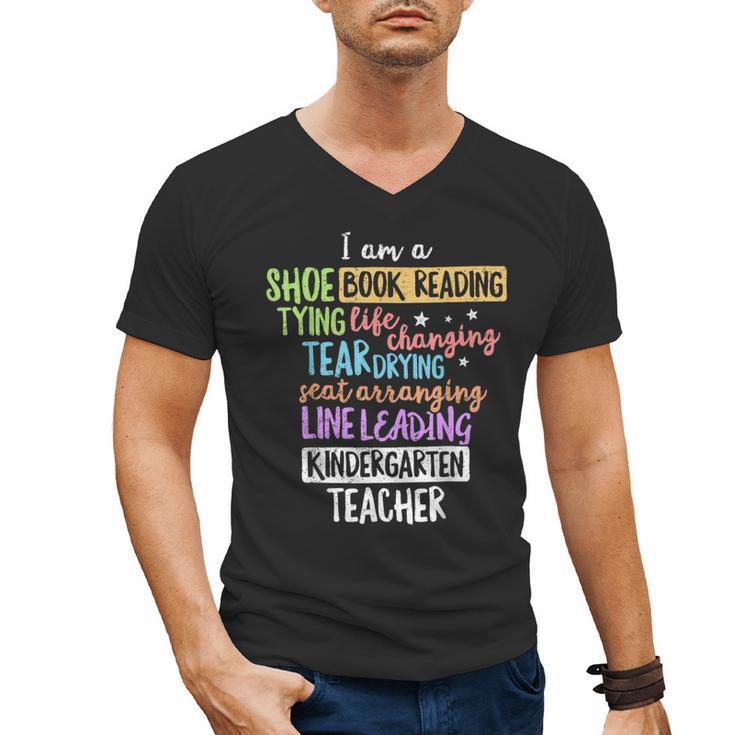 I Am A Kindergarten Teacher Shirt Creative Men's V-Neck T-Shirt