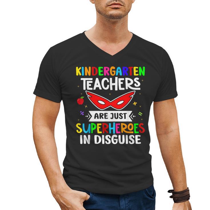 Kindergarten Teachers Are Just Superheroes In Disguise Men's V-Neck T-Shirt