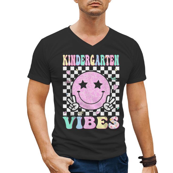 Kindergarten Vibes First Day Of School Kindergarten Teacher Men's V-Neck T-Shirt
