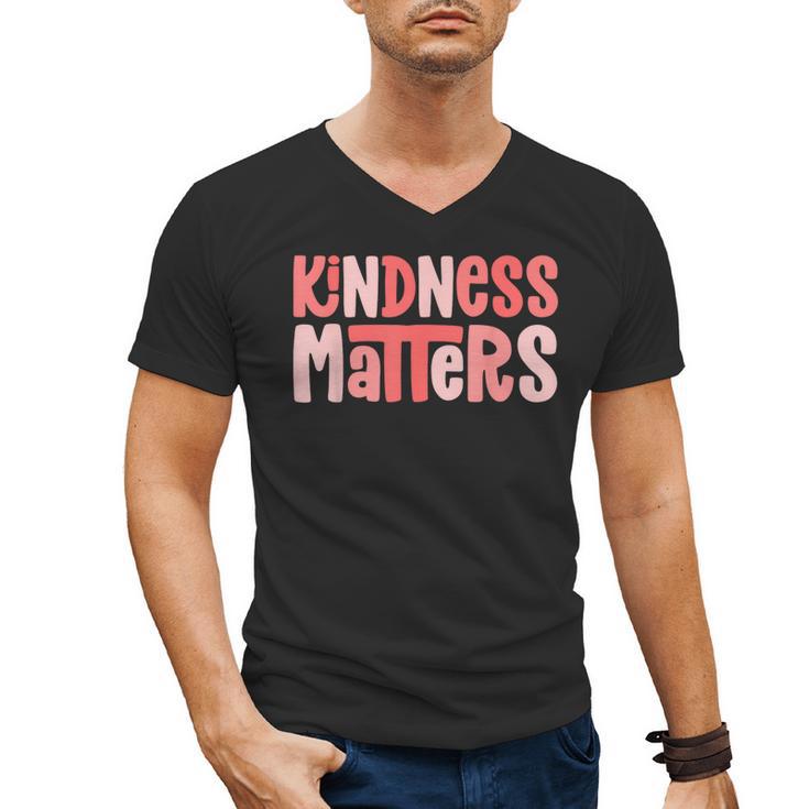 Kindness Matters Anti Bullying Shirts Teacher Child Men's V-Neck T-Shirt
