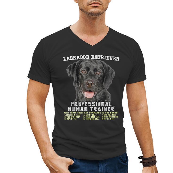 Labrador Retriever Lab Professional Human Trainer Men's V-Neck T-Shirt