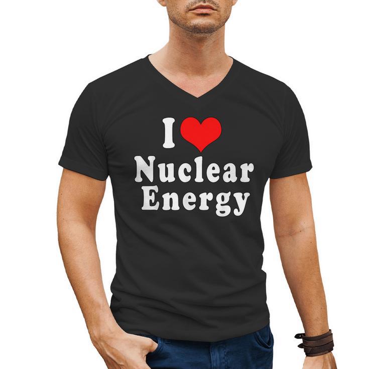 I Love Nuclear Energy School Teacher Men's V-Neck T-Shirt