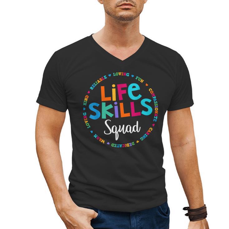 Matching Life Skills Squad Teacher Special Ed SPED Team Crew Men's V-Neck T-Shirt