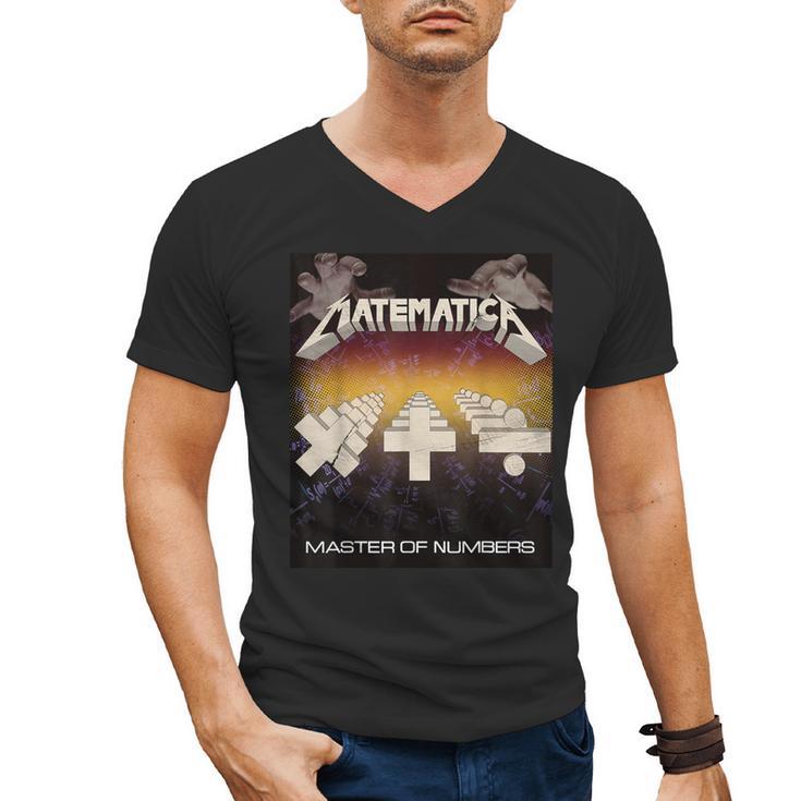 Matematica Master Of Numbers Math Teachers Puppets Parody Men's V-Neck T-Shirt