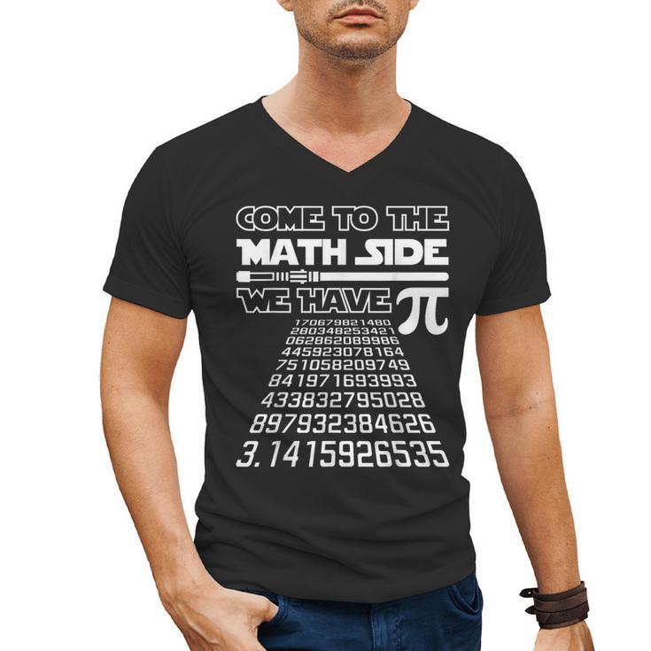 Come To The Math Side We Have Pie Shirt Pi Day Teacher Men's V-Neck T-Shirt