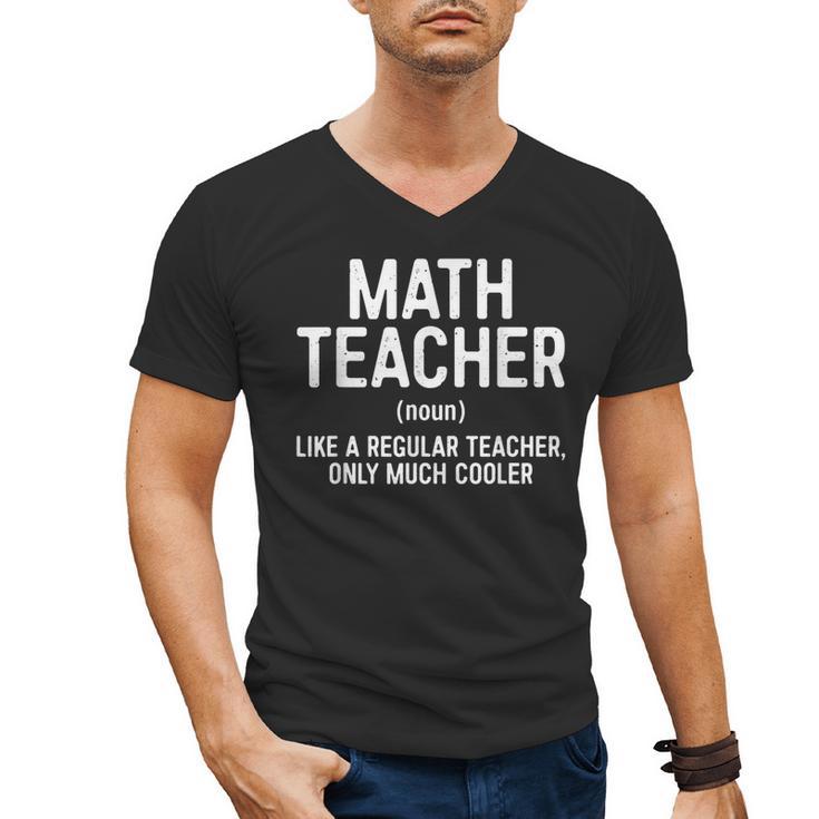 Math Teacher Definition Shirt Men Women Teacher Men's V-Neck T-Shirt