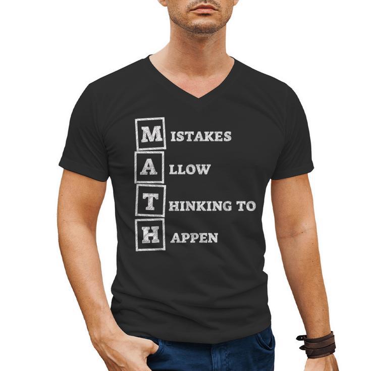 Mistakes Allow Thinking To Happen School Math Teacher Men's V-Neck T-Shirt, trending gift Mistakes Allow Thinking To Happen School Math Teacher Men's V-Neck T-Shirt, trending gift