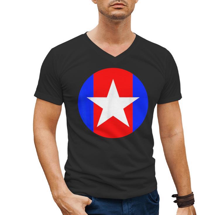 Nerdy Captain Sweatpants Retro Comic Book Fan Teacher Men's V-Neck T-Shirt