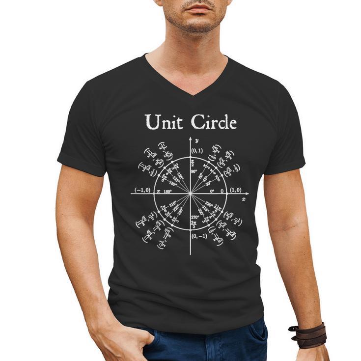 Nerdy Unit Circle Trigonometry Calculus Math Teacher Geek Men's V-Neck T-Shirt