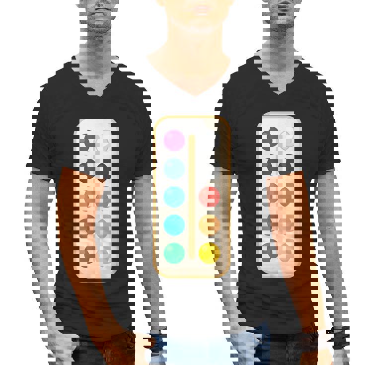 Paint Palette ArtSet Halloween Costume For Teachers Students For Men Women Kids Men&#x27;s V-Neck T-Shirt