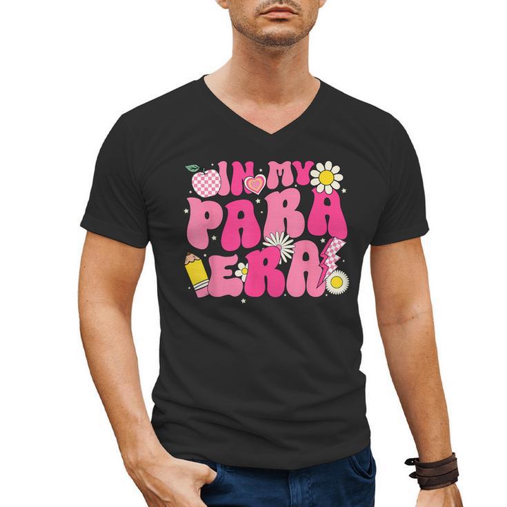 In My Para Era Teacher Back To School First Day Of School Men's V-Neck T-Shirt