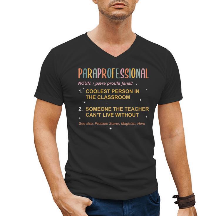 Paraprofessional Teacher Para Sped Ed Parapro Men's V-Neck T-Shirt