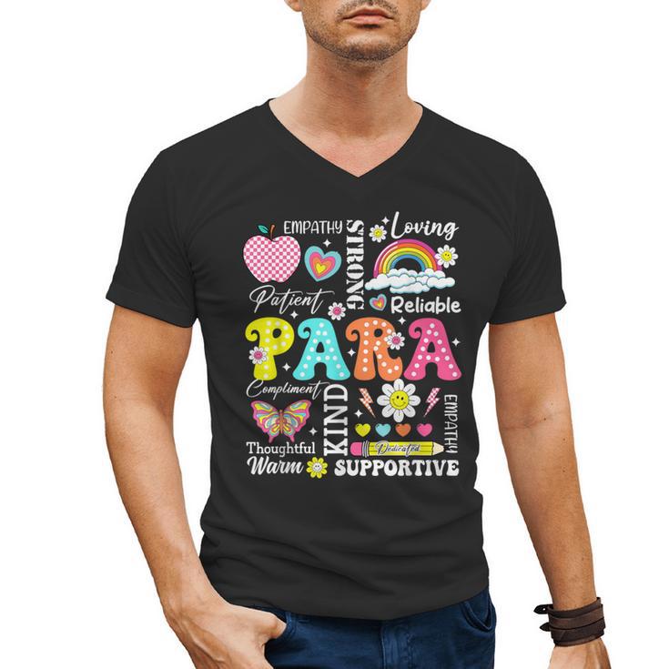 Paras Make It Possible Paraprofessional Paraeducator Teacher Men's V-Neck T-Shirt