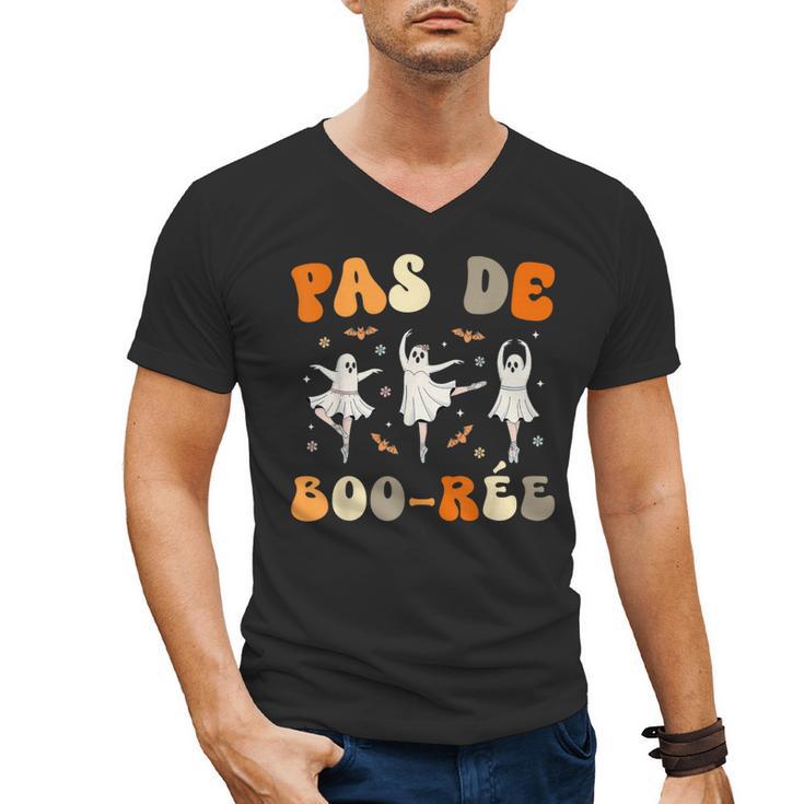 Pas De Boo-Rée Ghost Ballet Dancer Halloween Dance Teacher Men's V-Neck T-Shirt, trending gift Pas De Boo-Rée Ghost Ballet Dancer Halloween Dance Teacher Men's V-Neck T-Shirt, trending gift
