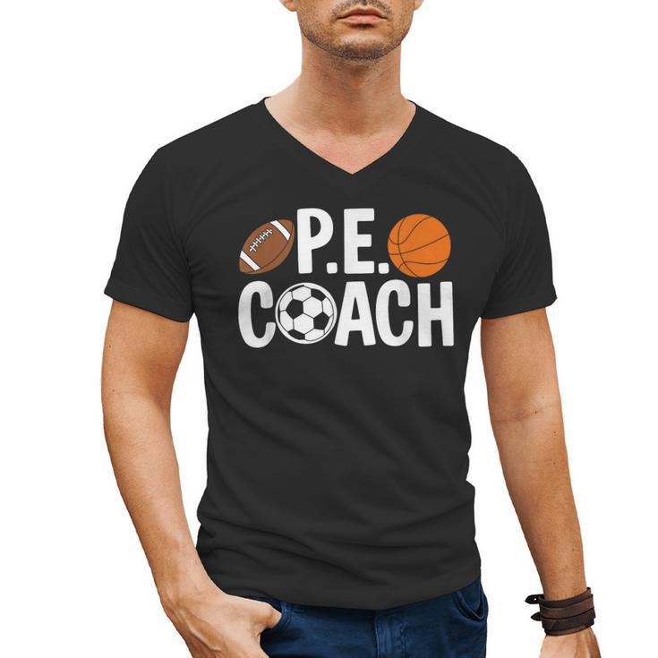 PE Gym Teacher Quotes School Class Instructor And Coach Men's V-Neck T-Shirt