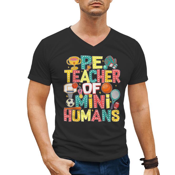 PE Teacher Back To School Physical Education Gym Teachers Men's V-Neck T-Shirt